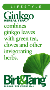 Packshot of Birt&Tang Ginkgo tea