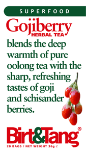 Packshot of Birt&Tang Gojiberry tea