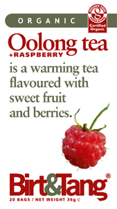 Packshot of Birt&Tang Oolong+Raspberry tea