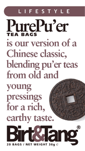 Packshot of Birt&Tang Pure Pu'er tea