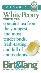 Packshot of Birt&Tang WhitePeony tea